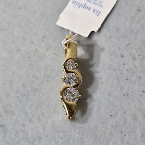Lia Sophia Gold Necklace with Crystal Accents
